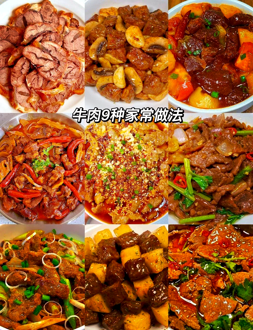 牛肉最佳搭配大全图图片