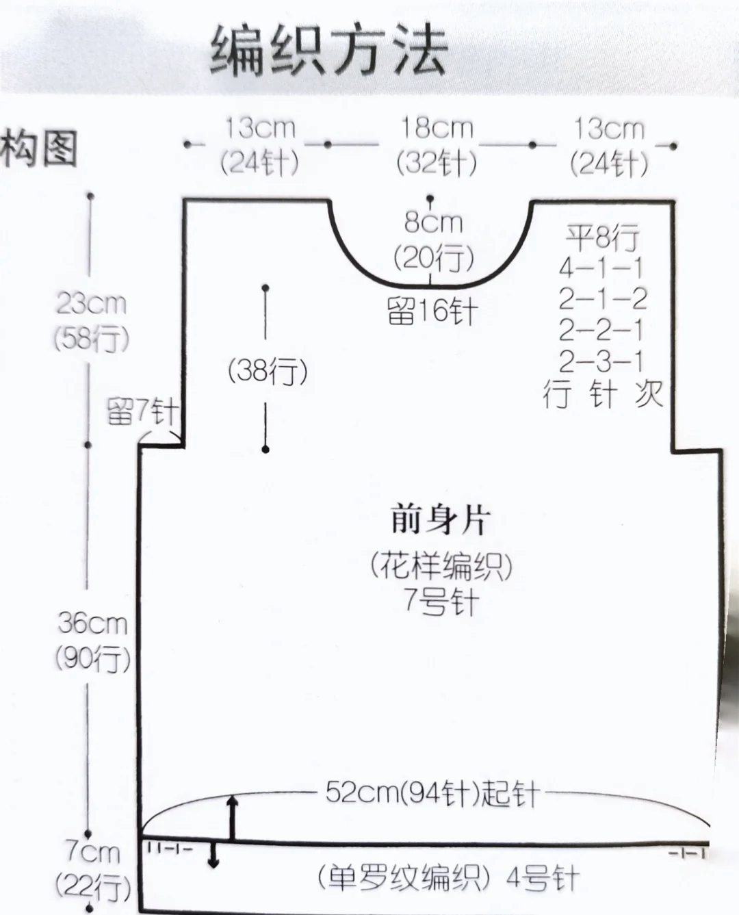 毛衣拼图花样编织方法图片