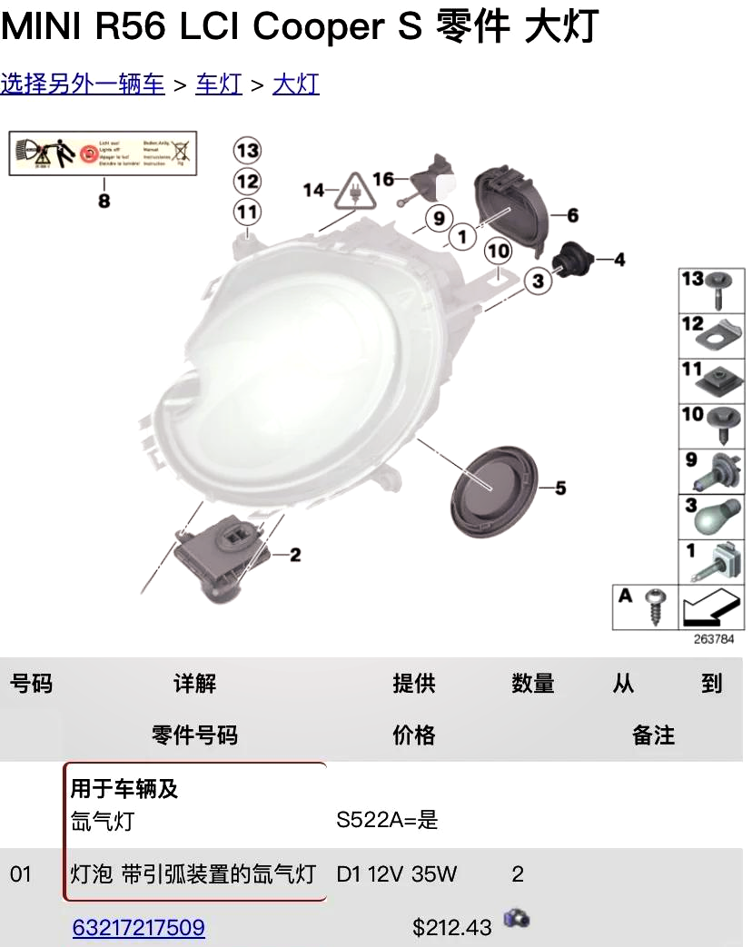 minicooper车灯说明图图片